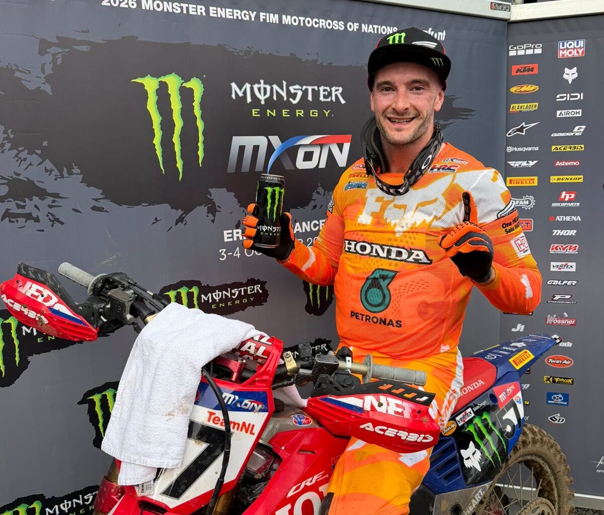 Jeffrey Herlings wins Open class qualifying heat at Motocross of Nations