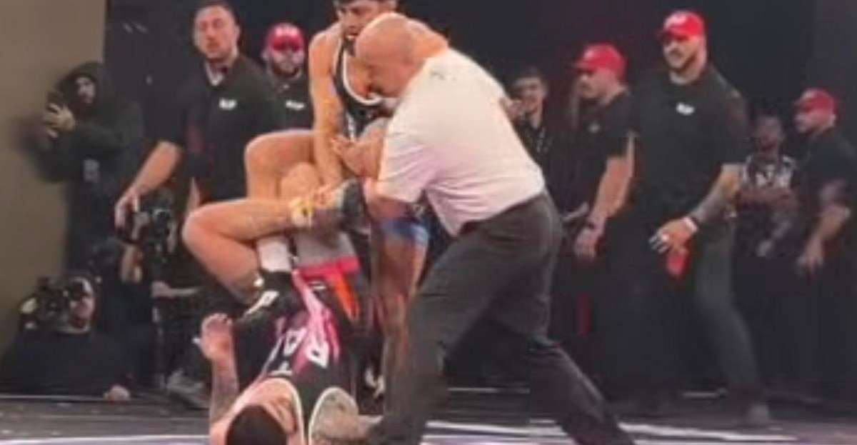 Arman Tsarukyan steps on Dillon Danis after shutout victory in RAF 14 main event