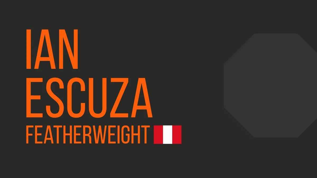 Ian Escuza UFC Featherweight fighter profile