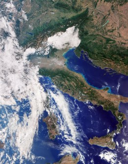 Sentinel-3C image of Italy and surrounding areas
