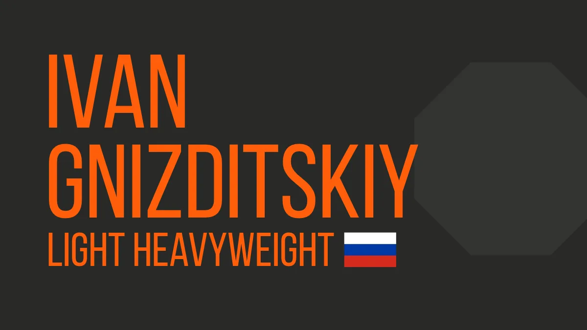 Ivan Gnizditskiy UFC Light Heavyweight fighter profile