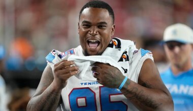 Titans release defensive tackle Jordan Elliott days after picking up first win of NFL season