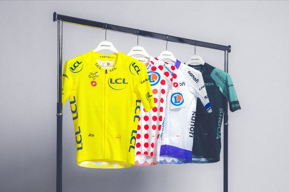 Castelli's collection of jerseys for the 2027 Tour de France and Tour de France Femmes avec Zwift