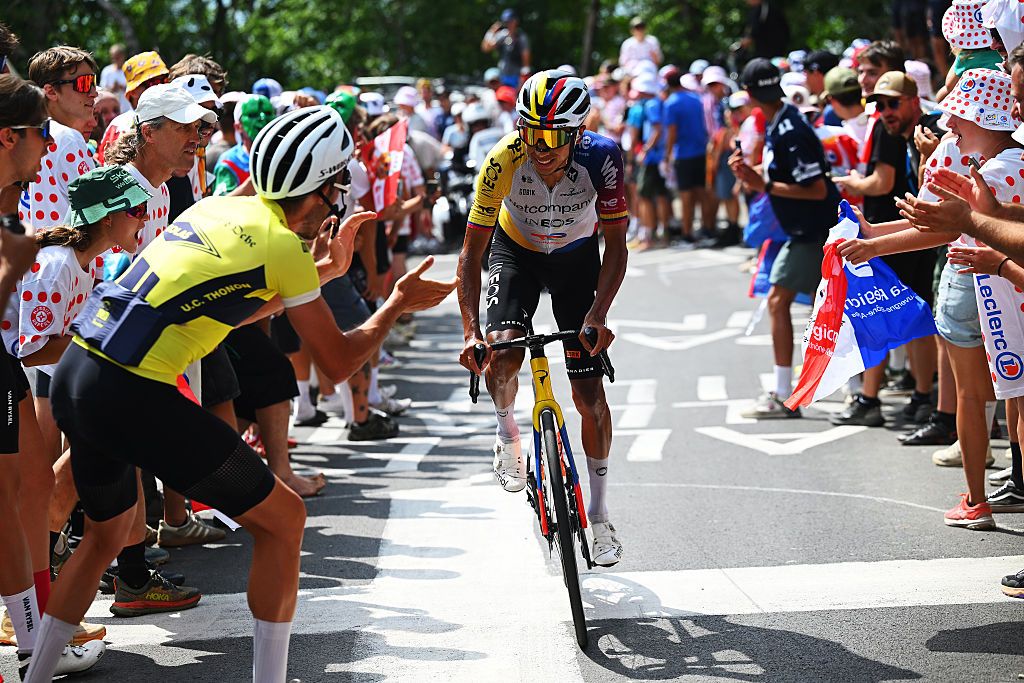Egan Bernal (Netcompany INEOS) during stage 15 of the 2026 Tour de France in Plateau de Solaison, France. (Photo by Tim de Waele/Getty Images)