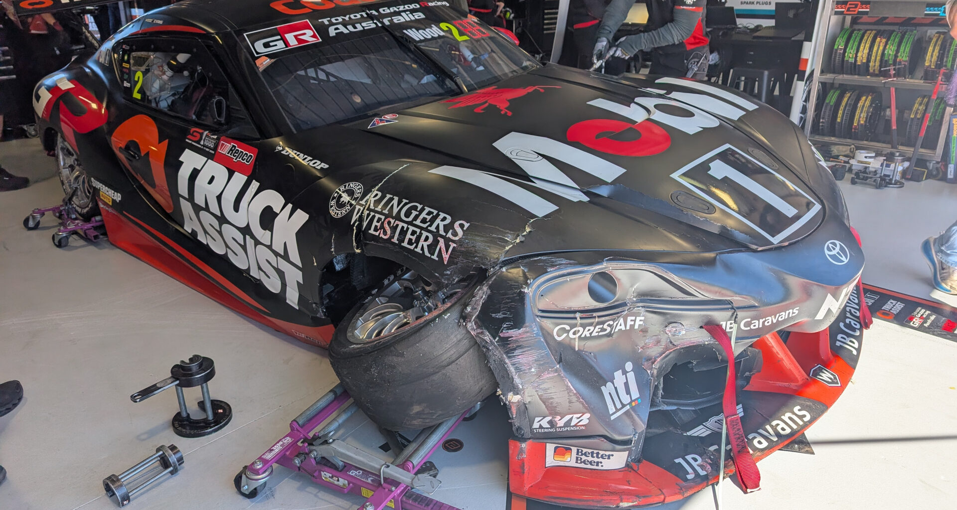 Supercars news: Brutal Walkinshaw Supra damage revealed