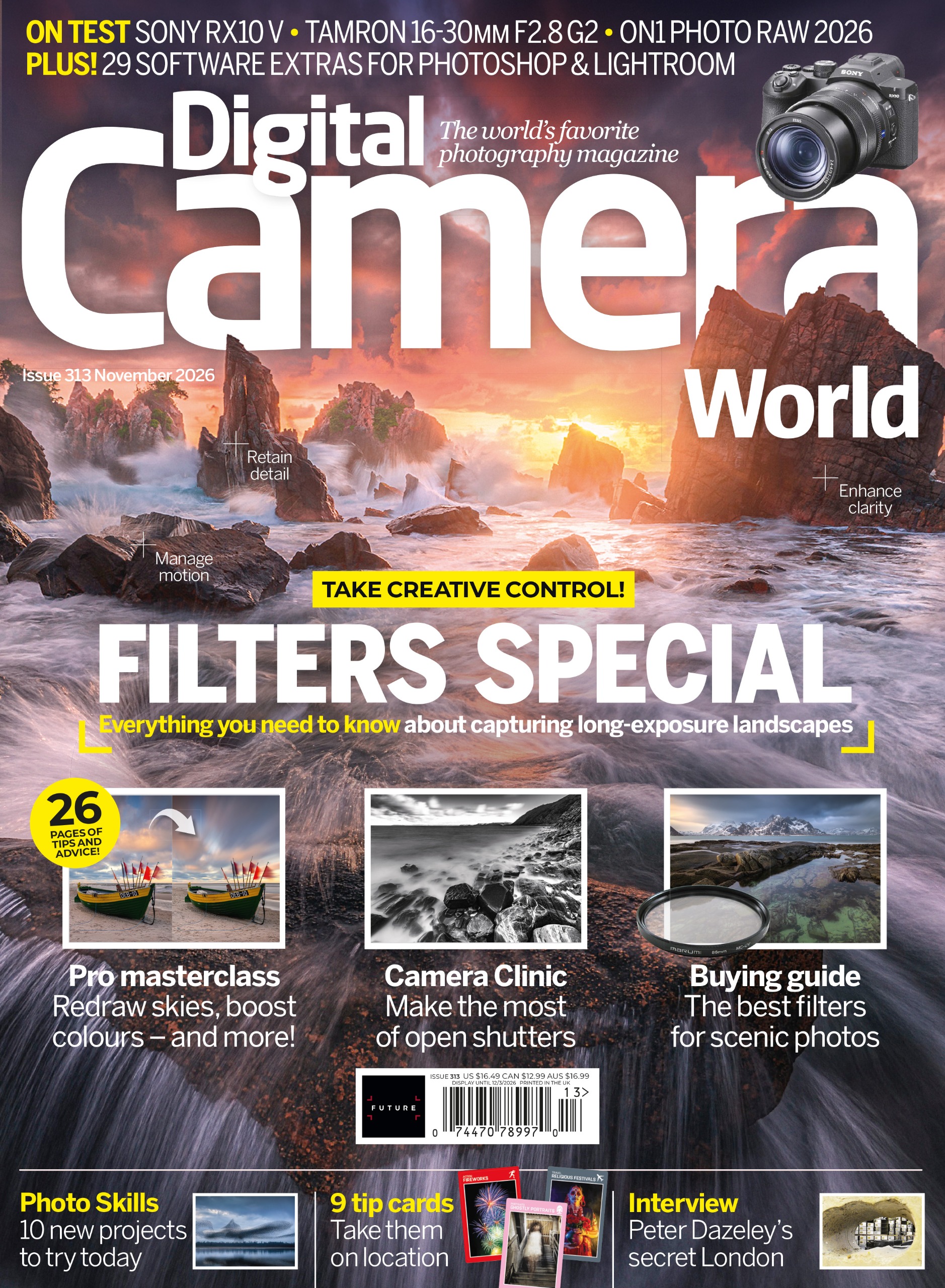 Photo of the front cover of issue 313 (November 2026) of Digital Camera World magazine