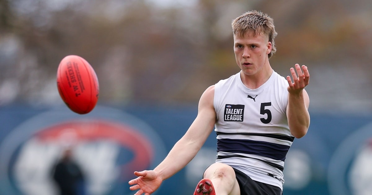 The unlikely Collingwood Magpie, Lachie Schultz, this draft prospect, Harvie Cooke, has as his role model