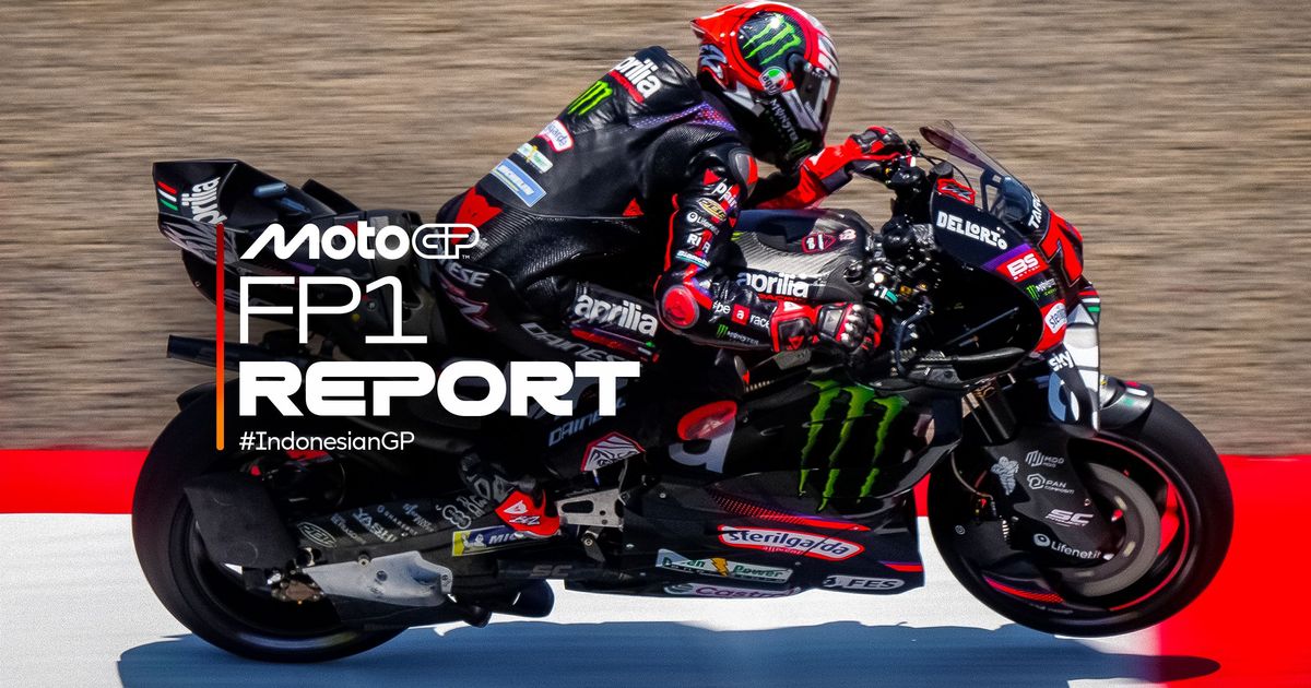 Bezzecchi leads Marc Marquez and Martin in Indonesia FP1
