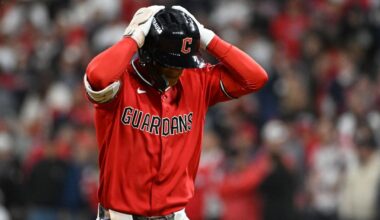Guardians' bats go cold again, wasting Gavin Williams' 11 strikeouts in Game 2 loss