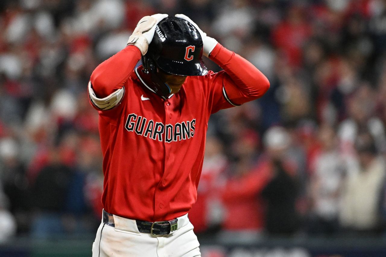 Guardians' bats go cold again, wasting Gavin Williams' 11 strikeouts in Game 2 loss