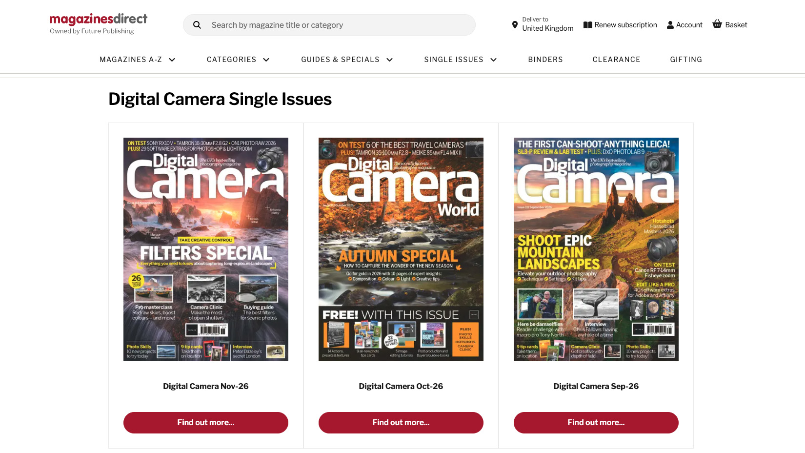 Digital Camera magazine landing page for buying single back issues of the magazine: https://www.magazinesdirect.com/az-single-issues/6936939/digital-camera-magazine-single-issue.thtml