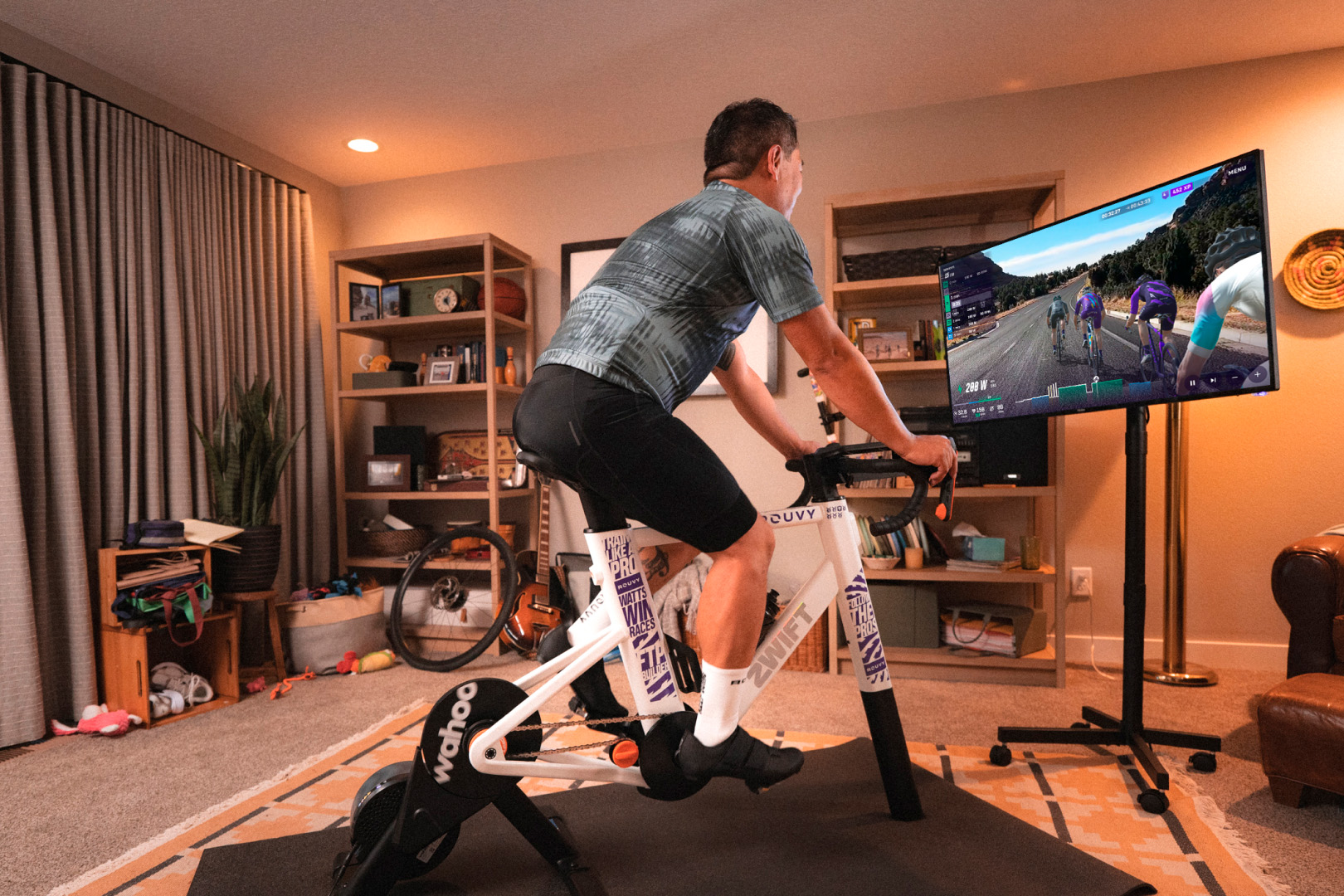 Zwift Ride Rouvy at home