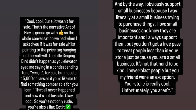 The singer shared a lengthy reply in response to the store’s statement. 