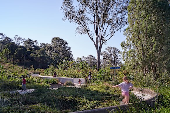 Archerfield Wetlands District Park has won the inaugural Landscape Australia – Public Design award. 