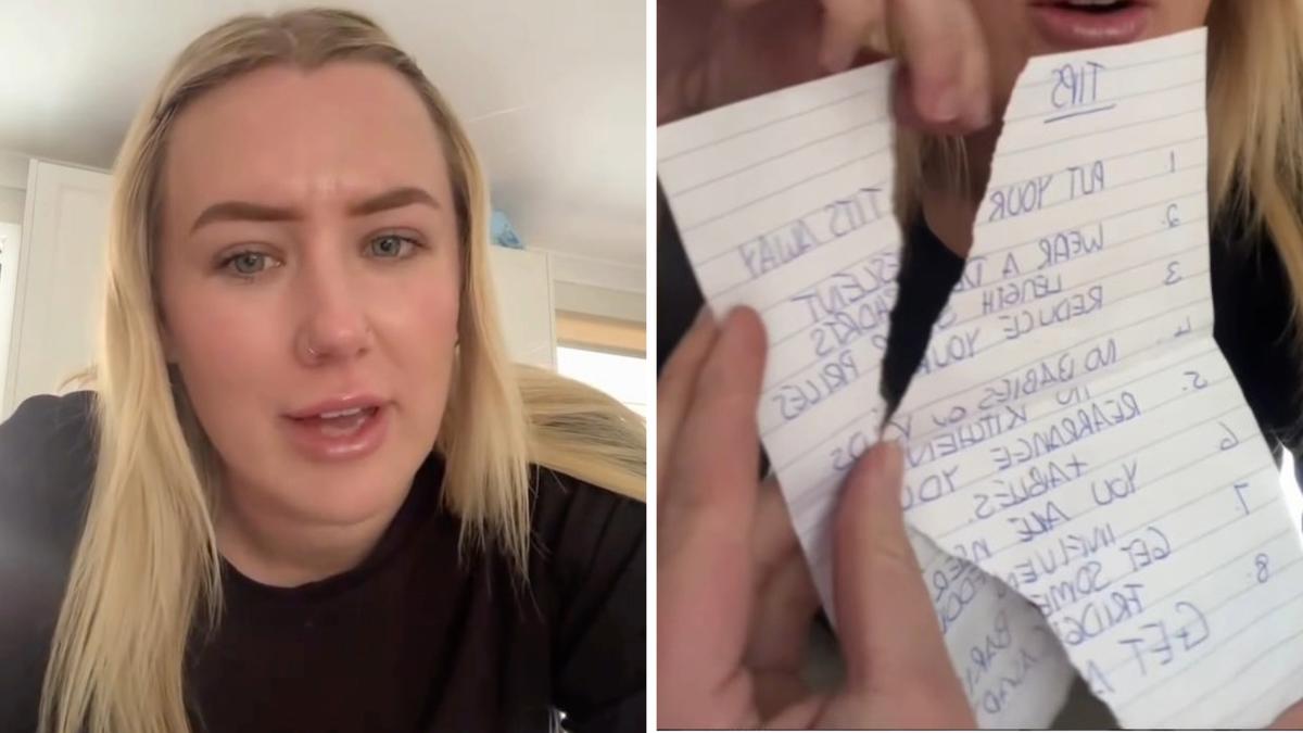 Young WA café owner reveals customer sent letter with bizarre list of tips including, ‘put your t*** away’