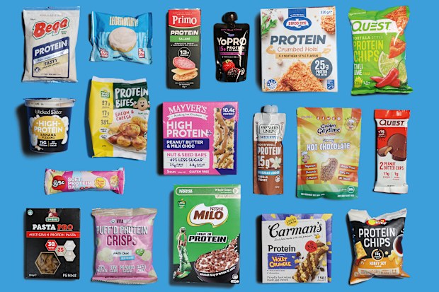 AFR MAGAZINE High Protein Grocery products found in the supermarket. 2nd June 2026. Photo: Louise Kennerley