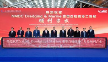 New NMDC dredger Abu Al Bakhoush inaugurated in China