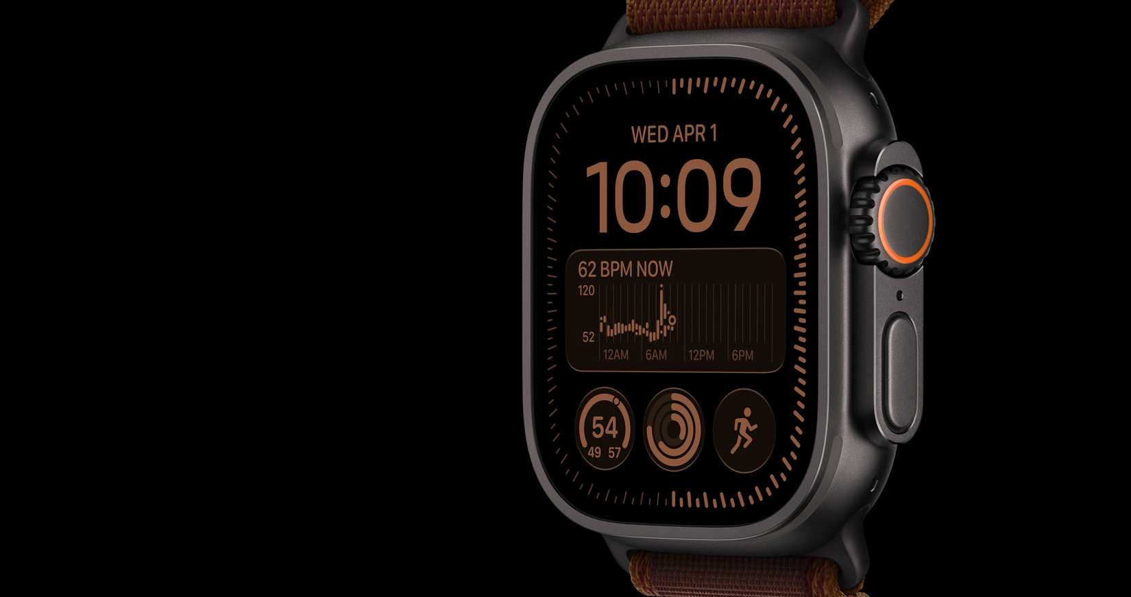 Image of Apple Watch, which is typically used to tell time, but also has built-in health screening options. (Apple Inc.).