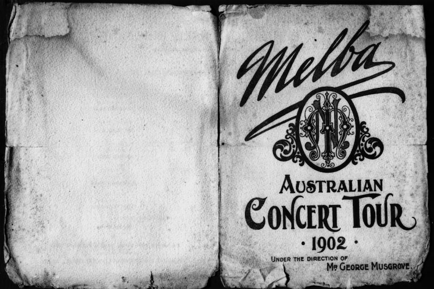A copy of the program for Nellie Melba Australian Concert Tour 1902.