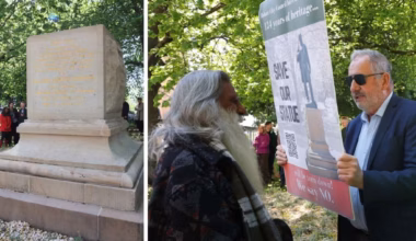 Final chapter in Crowther statue saga marred by tension, protest - The Mercury