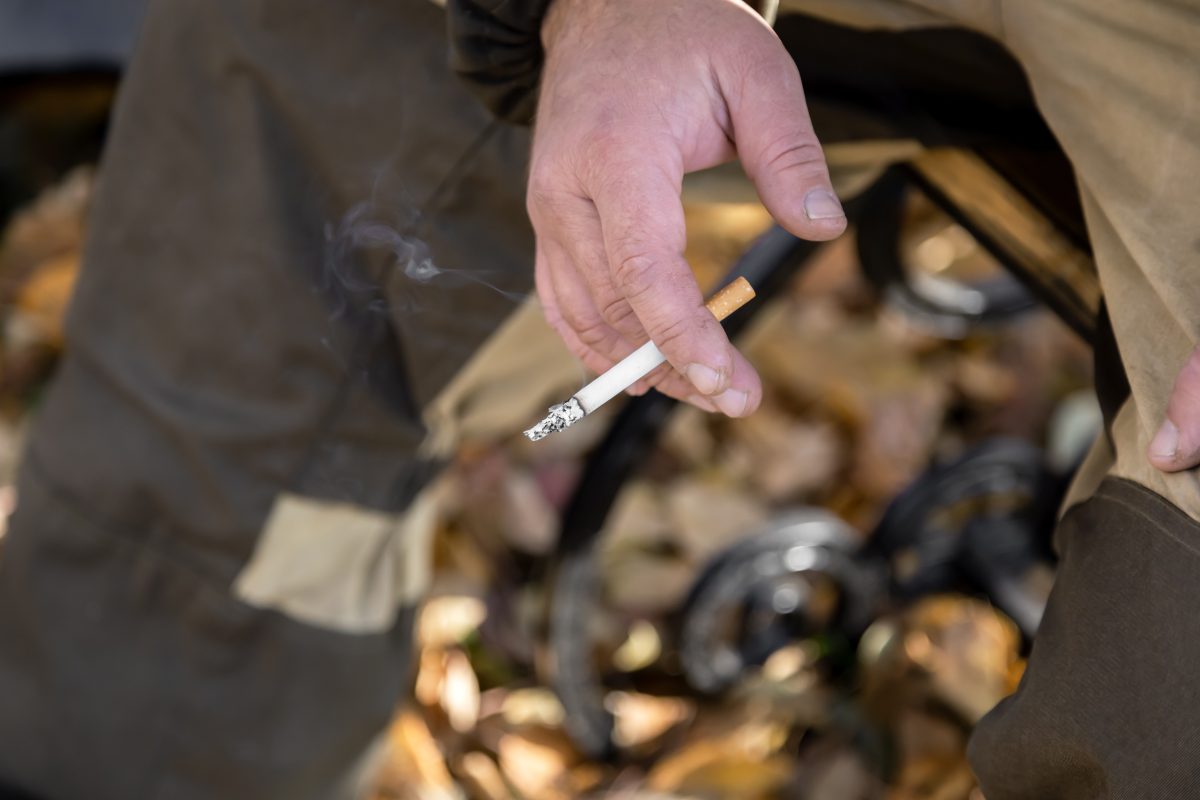guy smoking a cigarette