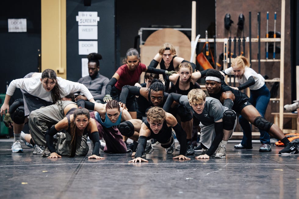 the hunger games on stage rehearsal