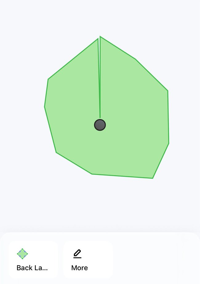 A grab of our mapped lawn.