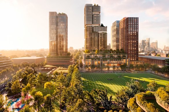 An artist’s impression of the proposed Arden Central development.