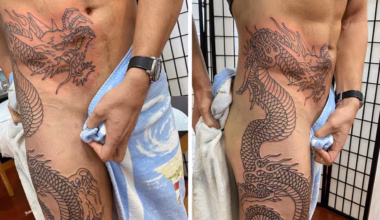 Joe Manganiello covers surgery scars with 1m dragon tattoo