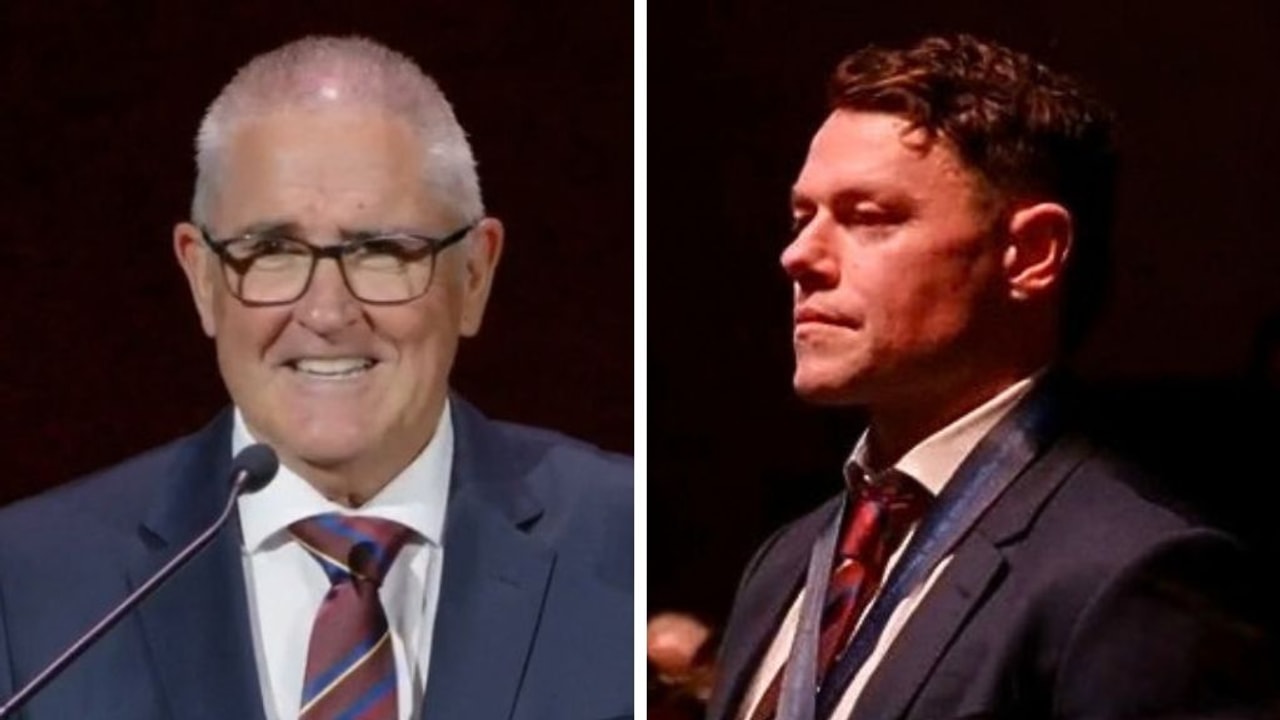 Chris Fagan and Lachie Neale at Brisbane