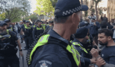 Victoria Police launch internal investigation after officer ‘throat grabbed’ Avi Yemini at pro-Palestine October 7 rally
