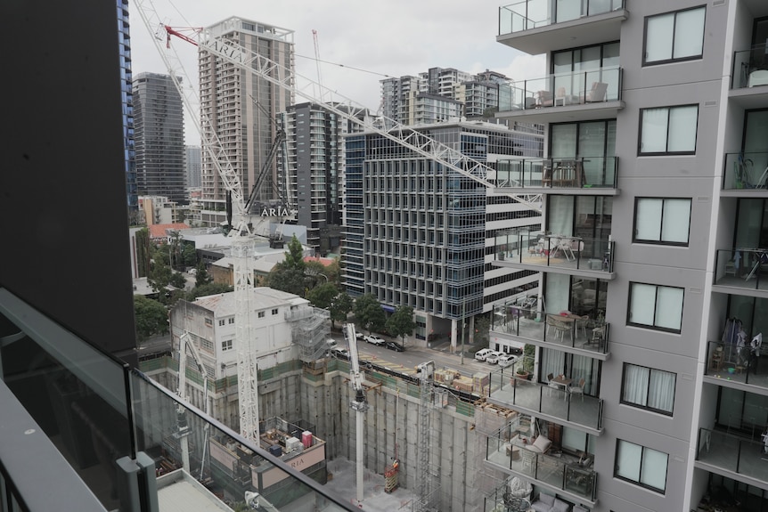 view from apartment balcony in south brisbane