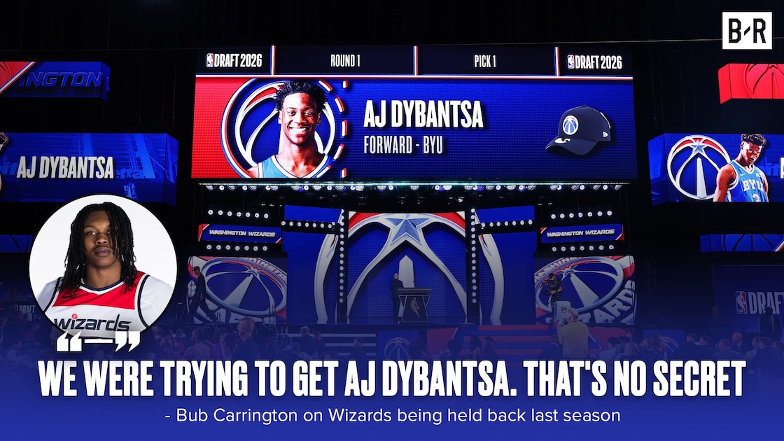 Bub Carrington Says 'It's No Secret' Wizards Were 'Held Back' to Land AJ Dybantsa in 2026 NBA Draft