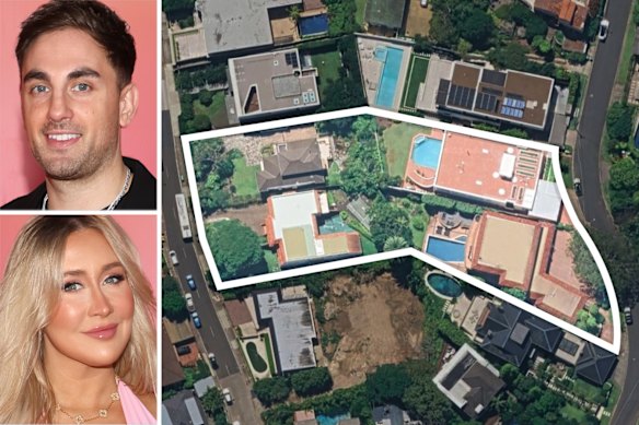 Daniel and Georgia Contos and the block they bought to build a mega mansion.
