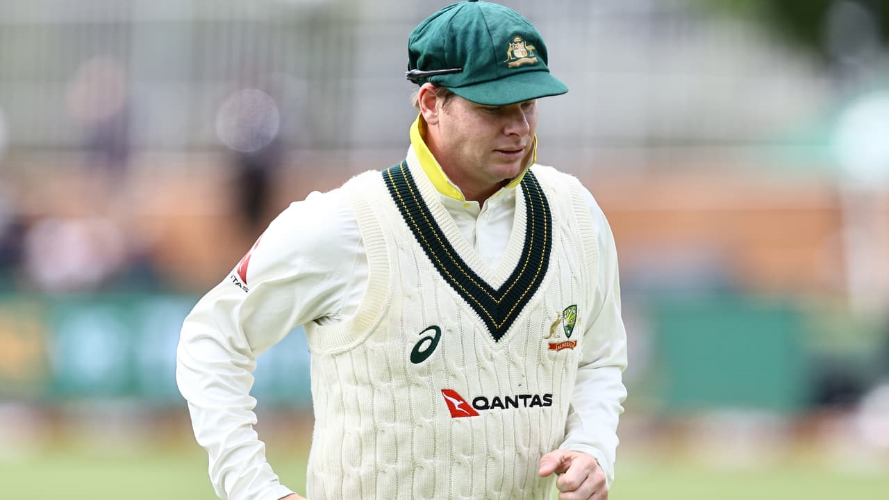 Steve Smith of Australia during day 3 of the 2nd Dafabet Test match between South Africa and Australia at St Georges Park on October 20, 2026 in Gqeberha, South Africa. (Photo by Richard Huggard/Gallo Images/Getty Images)