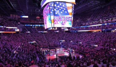 WNBA silent after Finals teams skip national anthem despite rule requiring players to stand and line up