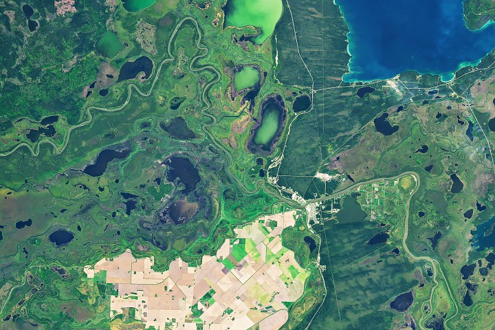 An Agricultural “Island” in the Saskatchewan River Delta