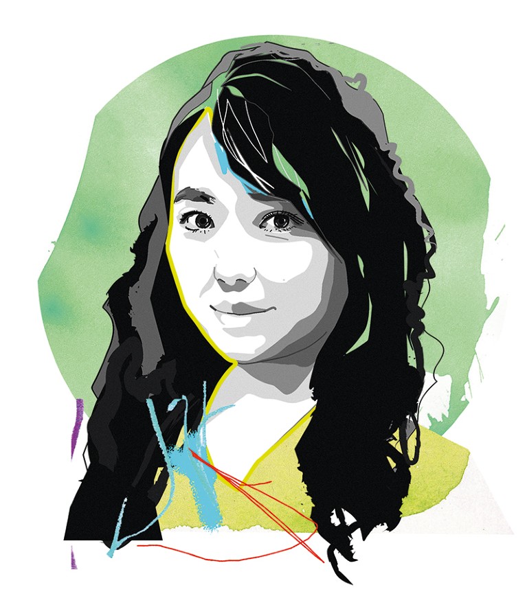 Illustrated portrait of Xinyu Dong