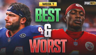 NFL Best & Worst: From Cam Skattebo’s Giant Spark To The Chiefs’ Offensive Sputter