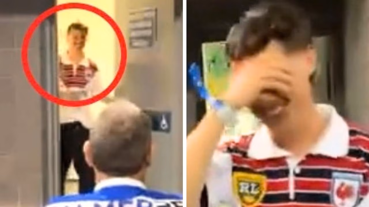 NRL ‘walk of shame’ after humiliating toilet act at Roosters vs Knights Grand Final
