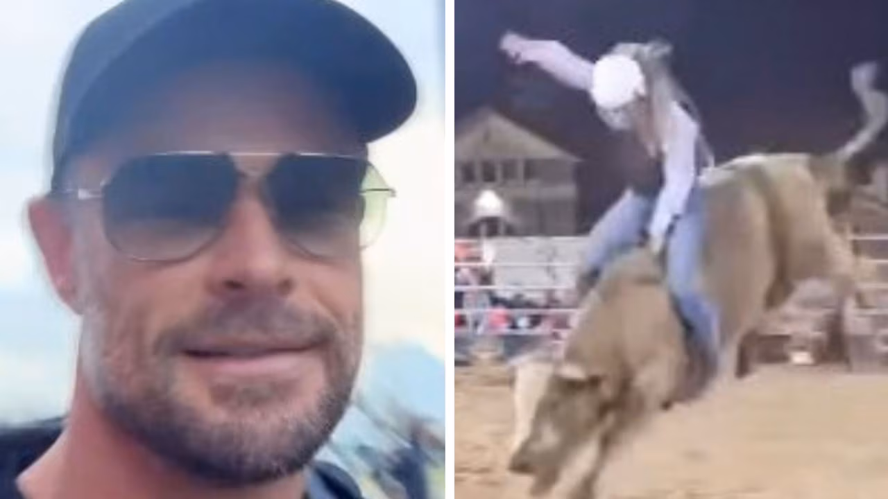 Chris Hemsworth’s daughter India wins all-boys bull-riding comp