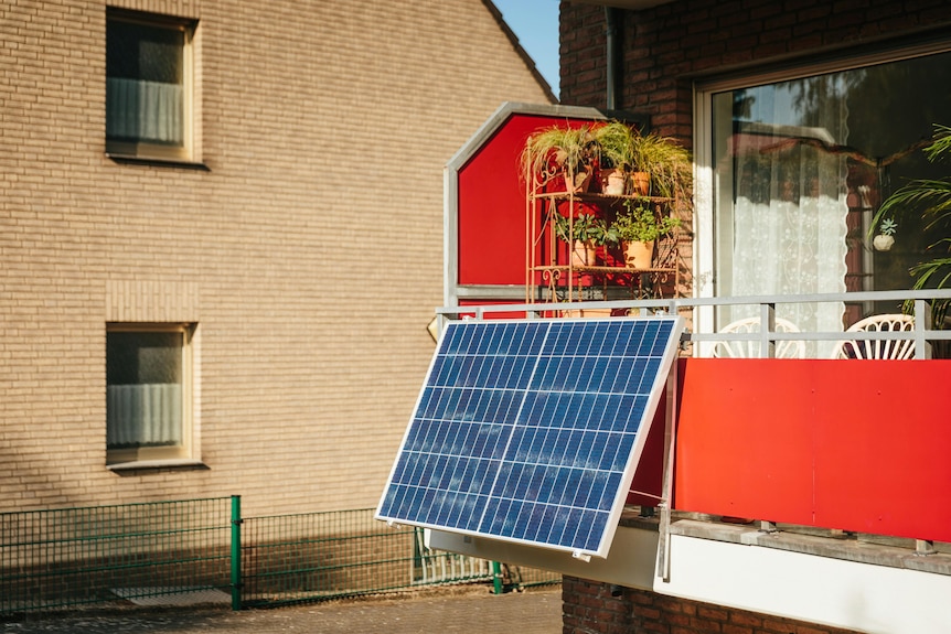 A balcony solar system 