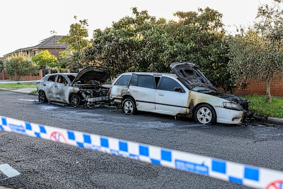 Two cars were destroyed by fire in Reservoir overnight.