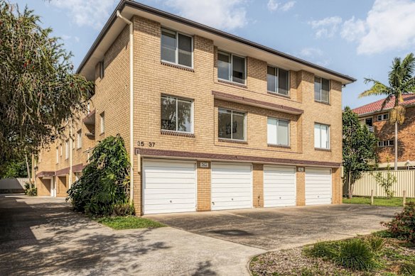 The two-bedroom apartment is in a boutique block of just 10.