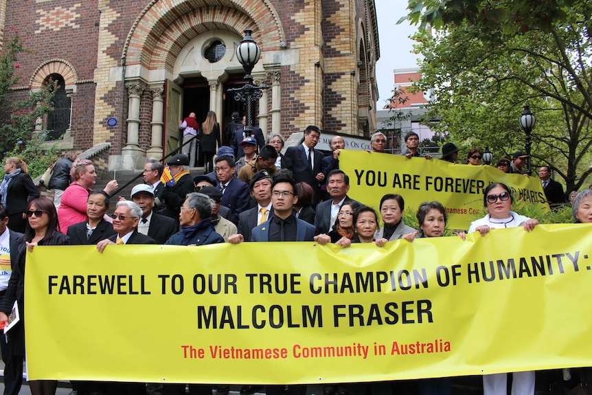 Vietnamese community farewells Malcolm Fraser