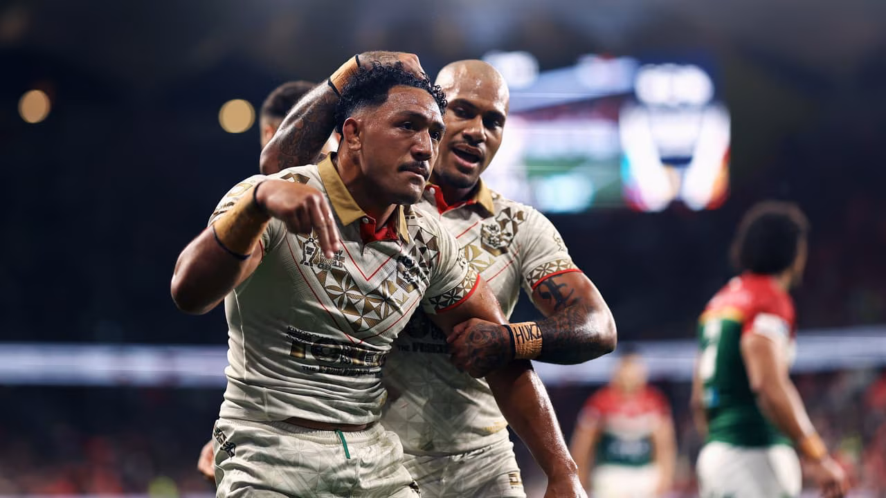 NRL 2026: Tonga beat Lebanon in beautiful World Cup scenes