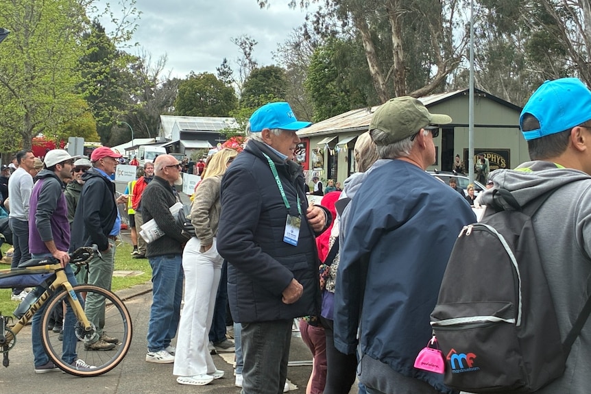 Spectators line the streets in Nannup.