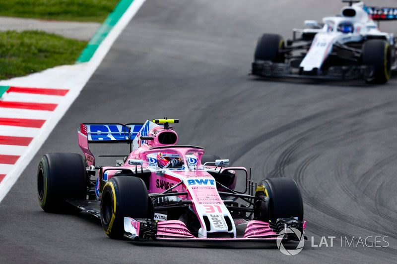 Esteban Ocon, Force India, at 2018 Spanish GP