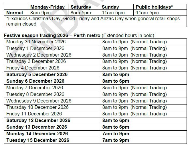 Extended trading hours.