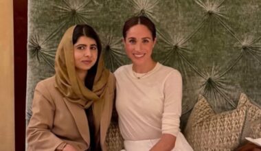 Meghan Markle steps out in $50k designer ensemble to meet with Taliban survivor Malala Yousafzai as Duchess makes major UK comeback
